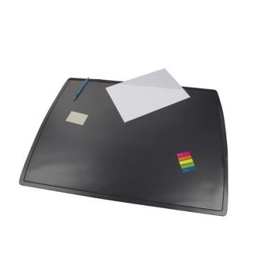 Подкладка для письма двухслойная с клапаном (652x512мм PVC) черная (0318-0014-01)