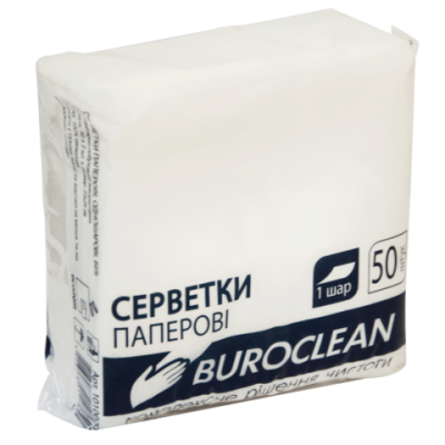 Салфетки 24*25, 40 шт белый, Buroclean (48111)