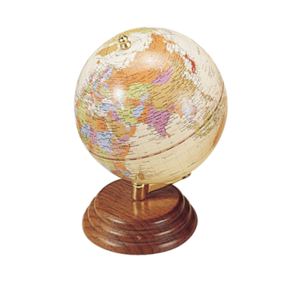 Глобус на деревянной подставке, орех (0909WPN)