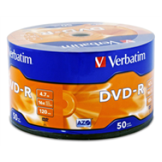 Диск VERBATIM DVD-R 4,7Gb 16x Bulk 50 pcs Lite 
