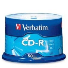 Диск VERBATIM CD-R 700Mb 52x Cake 50 Extra 43351-03B