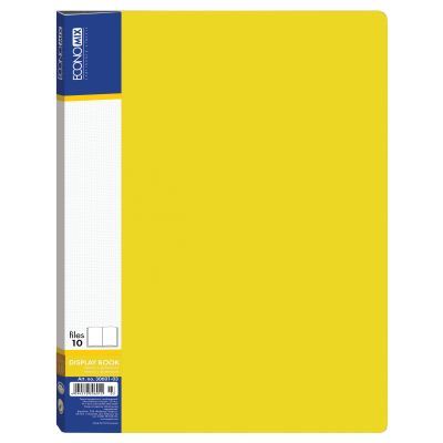 Папка А4 на 10 файлов Economix желтый (E30601-05)