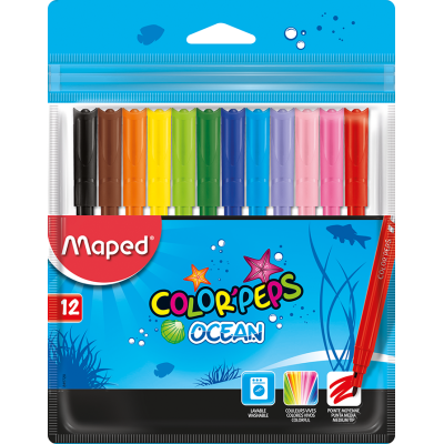 Фломастеры набор COLOR PEPS Ocean 12 цветов (MP.845720)