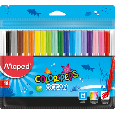 Фломастеры набор COLOR PEPS Ocean 18 цветов