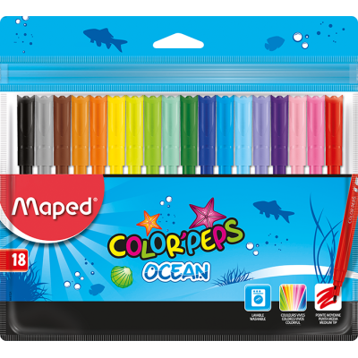 Фломастеры набор COLOR PEPS Ocean 18 цветов (MP.845721)