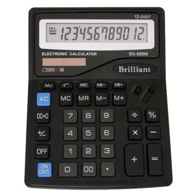 Калькулятор BS-888М 12 разрядов 2-питание (BS-888M)