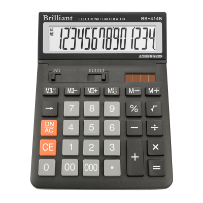 Калькулятор BS-414 14 разрядов 2-питание (BS-414)