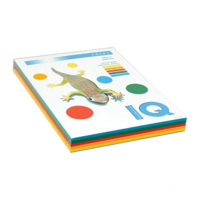 Набор бумаги цветной IQ А4 80г/м2 5 цветов по 50л. 250л. RB02 насыщенный (A4.80.IQ.RB02.250)
