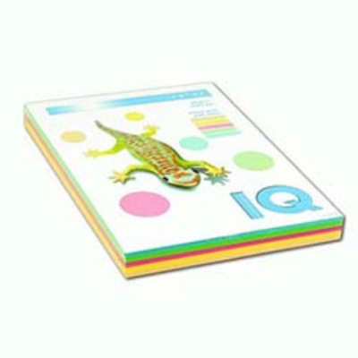 Набор бумаги цветной IQ А4 80г/м2 5 цветов по 50л. 250л. RB01 пастельный (A4.80.IQ.RB01.250)