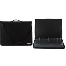 Папка-портфель A2 пластиковый PROFESSIONAL с 6 кольцами черный