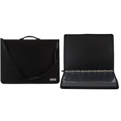 Папка-портфель A2 пластиковый PROFESSIONAL с 6 кольцами черный (BM.3190-01)