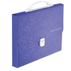 Портфель A4 35мм пластиковый BAROCCO фиолетовый