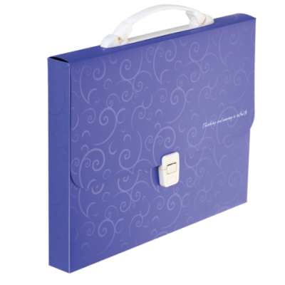 Портфель A4 35мм пластиковый BAROCCO фиолетовый (BM.3719-07)