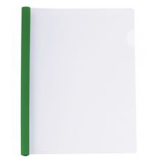 Папка А4 с планкой-прижимом 10мм 2-65л зеленый