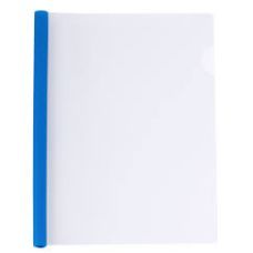 Папка А4 с планкой-прижимом 10мм 2-65л синий