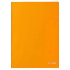 Папка-уголок А4 фактура глянец оранжевый