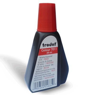 Краска штемпельная Trodat 28 мл красная (Trf7011-11)