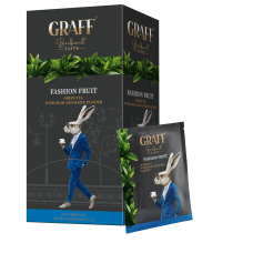 Чай зелений 30г (1,5*20), сашет, " Fashion fruit", GRAFF