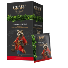 Чай чорний вишня 30г (1,5*20), сашет, "Cherry Samurai", GRAFF