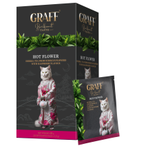 Чай каркаде малина 30г, сашет, "Hot flower" GRAFF