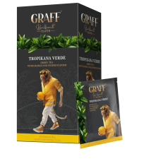 Чай зелений з ароматом манго та лічі 30г (1,5г*20), сашет, "Tropicana verde", GRAFF