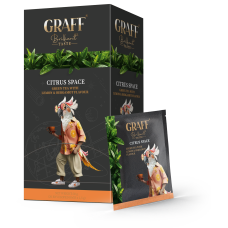 Чай зелений 30г, сашет, "Citrus space" GRAFF