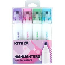 Маркер Highlighter, Kite Creative Pastel Colors, набор 4 шт Маркер Highlighter, Kite Creative Pastel Colors, набор 4 шт