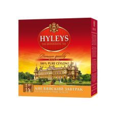 Чай черный классический Английский завтрак, 100 пакетиков по 2 гр, Hyleys
