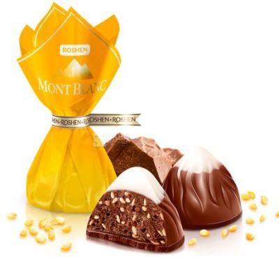 Конфеты Roshen Монблан шоколад с сезамом 1 кг
