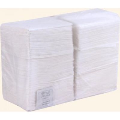 Салфетки 24*24 400 шт, белый