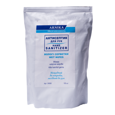 Антисептические салфетки, влажные, сменный блок, 100 шт.