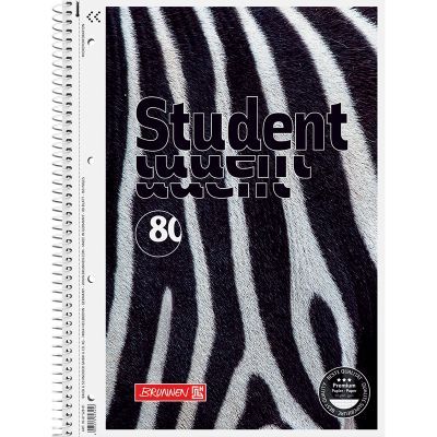 Коледж-блок А4 Premium, кліт., 80 арк., Zebra