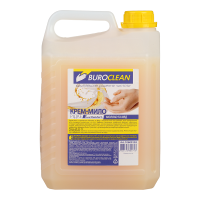 Крем-мило жидкое 5л Молоко та мед BUROCLEAN EuroStandart
