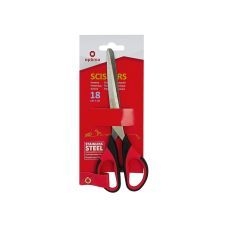Ножницы 18 см офисные, эргономичные ручки с резиновыми вставками, Optima Ножницы 18 см офисные, эргономичные ручки с резиновыми вставками, Optima