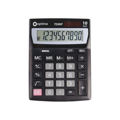 Калькулятор настольный Optima 10 разрядов размер 137*103*32мм (O75507)