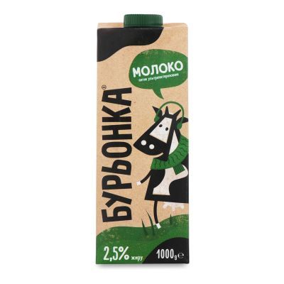 Молоко Буренка 2,5 % 1л (539322)