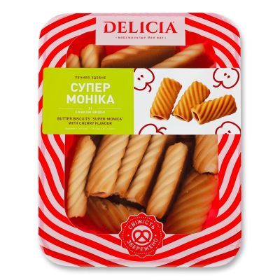 Печенье Delicia Супер-Моника со вкусом вишни, 0,6к