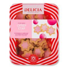 Печенье Delicia Супер-Стар вкус Bubble gum сдобное, 450г