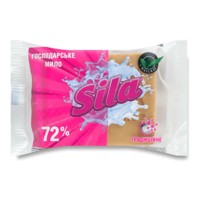 Мило господарське 72%, 180г (в обгортці), Sila