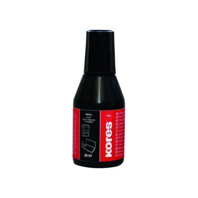 Краска штемпельная KORES 28 мл черная (K71338)