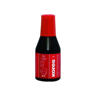 Краска штемпельная KORES 28 мл красная (K71328)