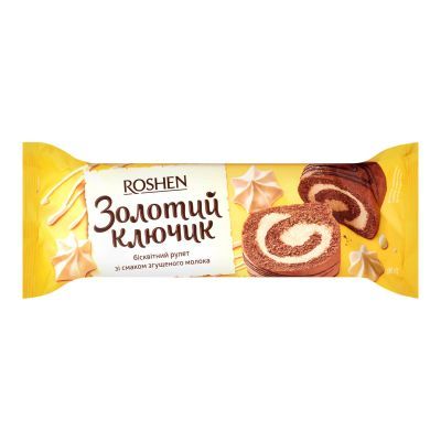 Рулет Roshen Золотий ключик, 180г