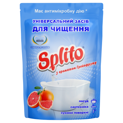 Засіб для чищення універсальний грейпфрут дой-пак 500г, Splito