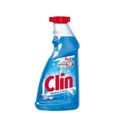 Засіб миючий для скла та дзеркал Clin змінний флакон 0,5 л