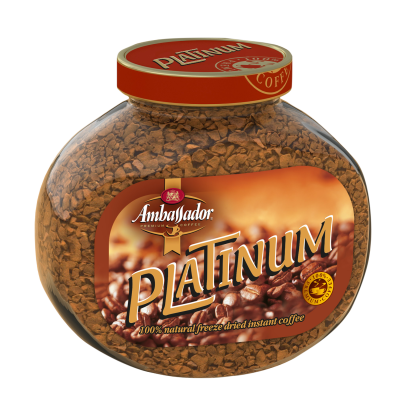Кофе растворимый Ambassador Platinum, сткл.б. 95г*12