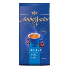 Кофе в зернах 1000г, пакет, "Blue Label", AMBASSADOR PREMIUM