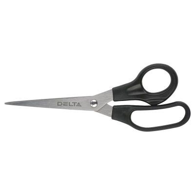 Ножницы, 18 см, черные, открытый блистер, Delta by Axent