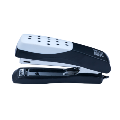 Степлер пластиковый ШАХМАТКА, 15 л., (скобы №10), 108х50х25 мм, черный