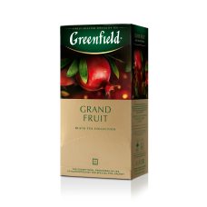 Чай Greenfield Currant & Mint черный байховый, ароматизатор «гранат», гибискус, розмарин, кожура плодов граната, 25 шт х 1,8 г