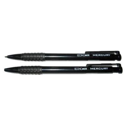 Ручка шариковая автоматическая MERCURY 0.5мм корпус черный, черный (E10103)